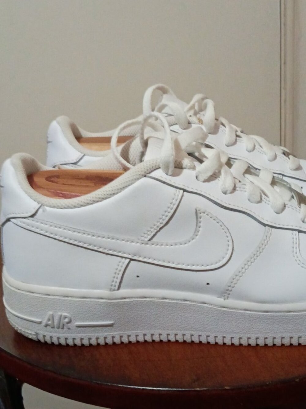 Nike Air Force 1 Triple White GS Sneakers Shoes DH2920-111 | Youth Size 7Y - Picture 4 of 14